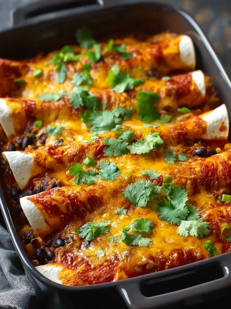 Better Than Takeout: Hearty Ground Turkey Black Bean Enchiladas First Image