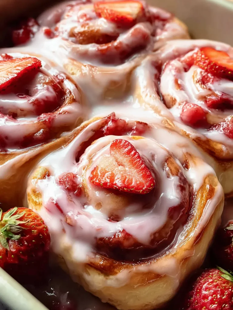 Irresistible Strawberry Cinnamon Rolls Recipe for Blissful Mornings First Image