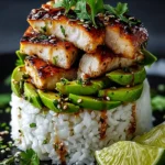 Tangy Honey Lime Chicken & Avocado Rice Stack That’s Simply Delicious First Image