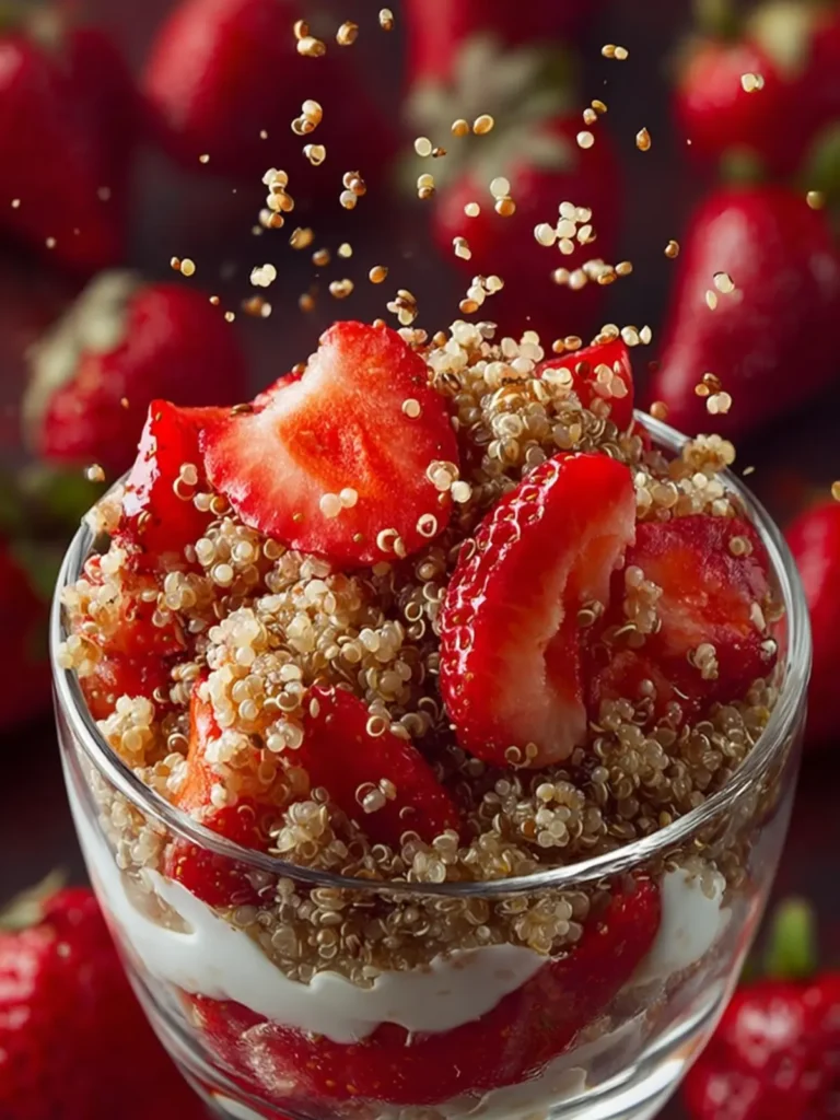 Strawberry Infused Quinoa Breakfast Cereal First Image