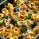 Irresistible Sheet Pan Broccoli Tortellini Bake Recipe First Image