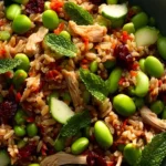 Edamame High Protein Crispy Rice Salad First Image