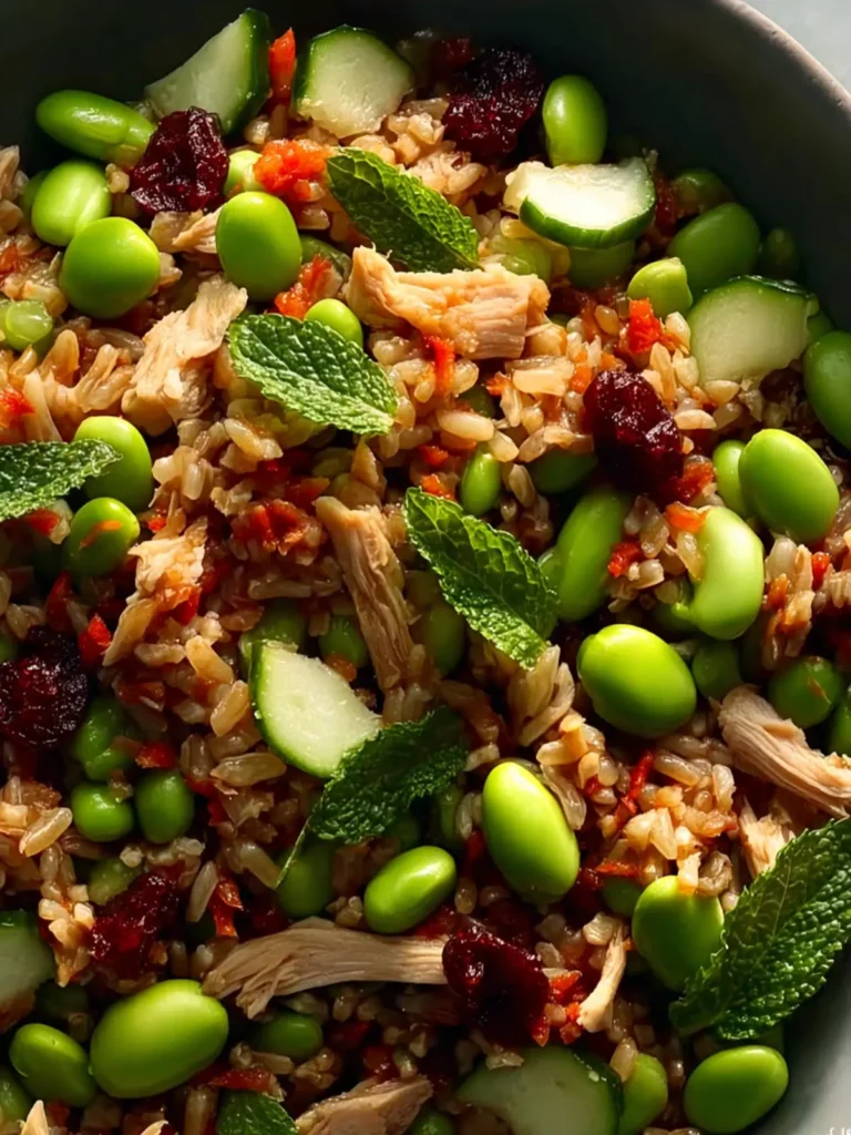 Edamame High Protein Crispy Rice Salad First Image