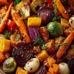 Roasted Autumn Vegetables with Balsamic Glaze Recipe First Image