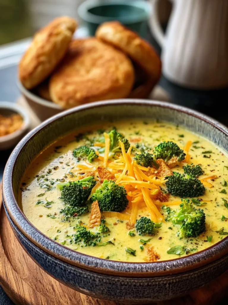 Creamy Broccoli Cheddar Soup: A Cozy Comfort Recipe First Image