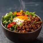 Ground Beef Hot Honey Bowl First Image