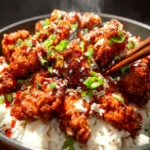 Korean Fried Chicken Bites & Coconut Rice First Image