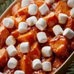 Glazed Candied Sweet Potatoes With Marshmallows First Image