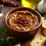 Mediterranean Sun Dried Tomato Garlic Olive Oil Dip First Image