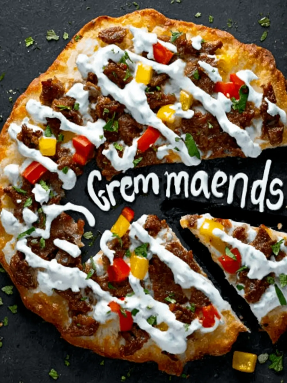 Gyro Pizza with a Tzatziki Drizzle: An Amazing Ultimate Recipe First Image