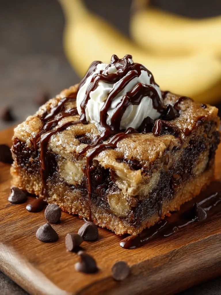 Chocolate Chip Banana Bars: Irresistible 7-Step Dessert Bars First Image