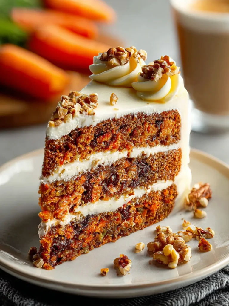 Irresistible Carrot Cake Recipe – Moist & Flavorful Delight First Image