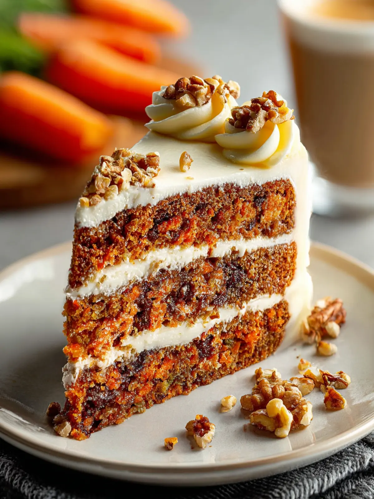Irresistible Carrot Cake Recipe – Moist & Flavorful Delight First Image