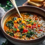 Cozy Mediterranean Lentil and Kale Soup Recipe Delight First Image