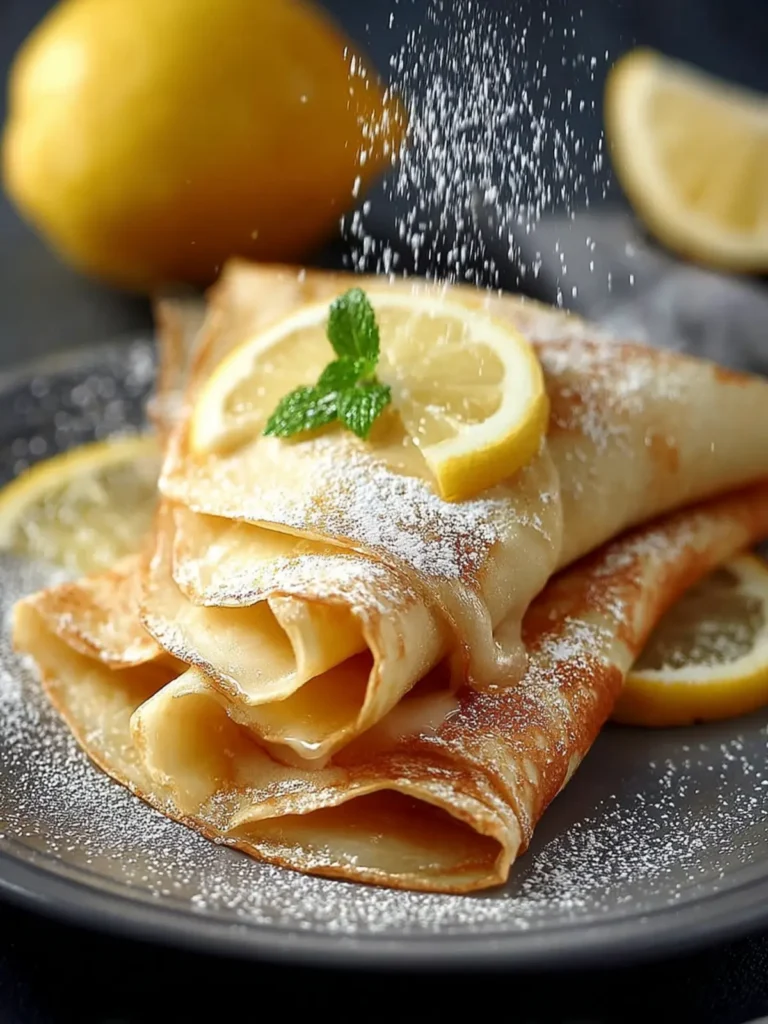 Lemon Sugar Dessert Crepes First Image