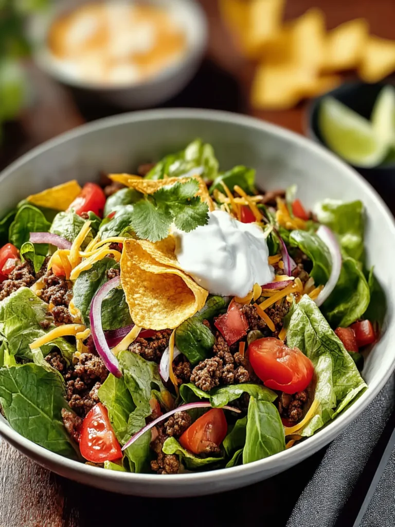 Flavorful Taco Salad Lunch: Quick & Easy Recipe Delight First Image
