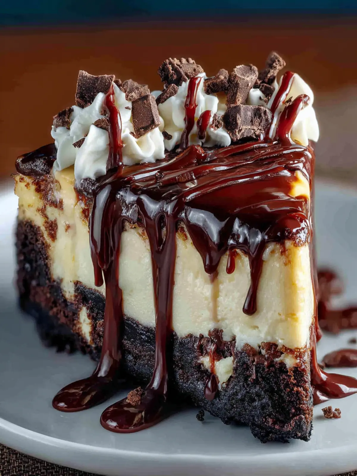 Hot Fudge Sundae Brownie Cheesecake First Image