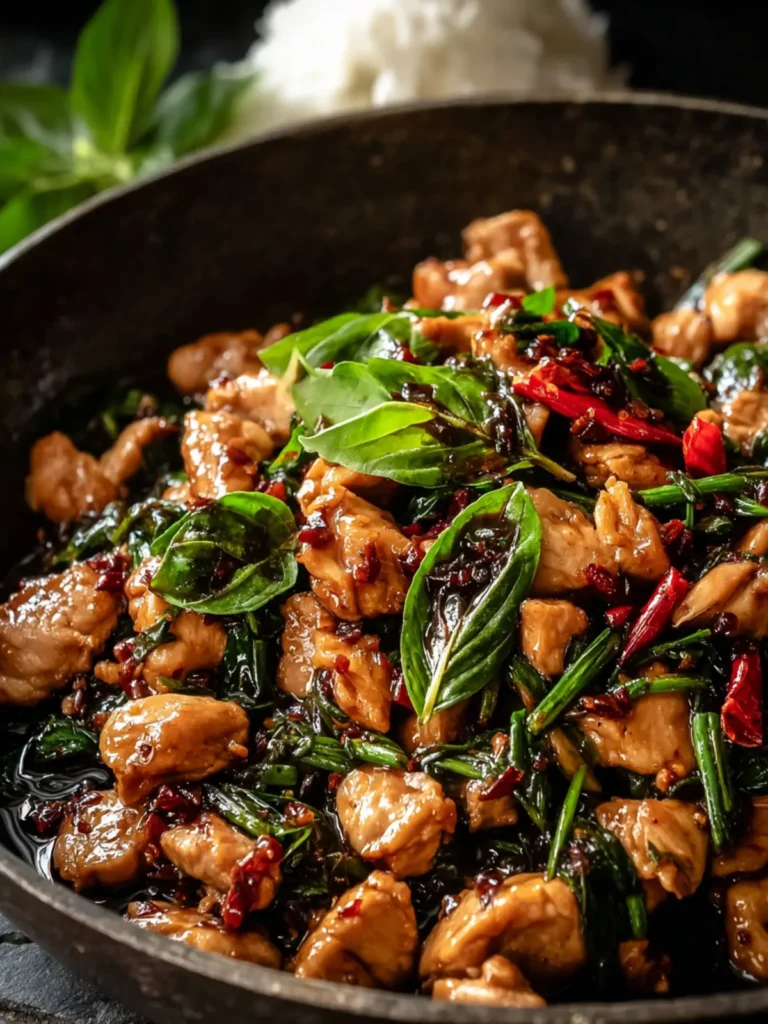 Irresistible Thai Basil Chicken Recipe in 30 Minutes First Image