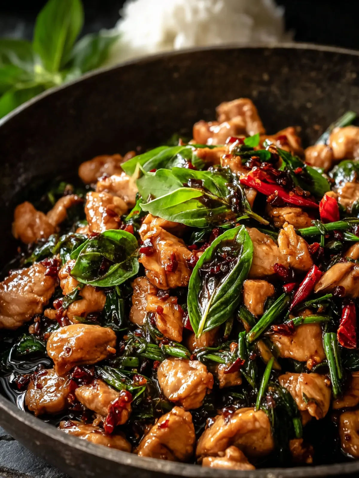 Irresistible Thai Basil Chicken Recipe in 30 Minutes First Image