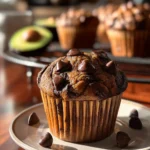 Indulge in Chocolate Chip Avocado Muffins – Healthy Delight First Image