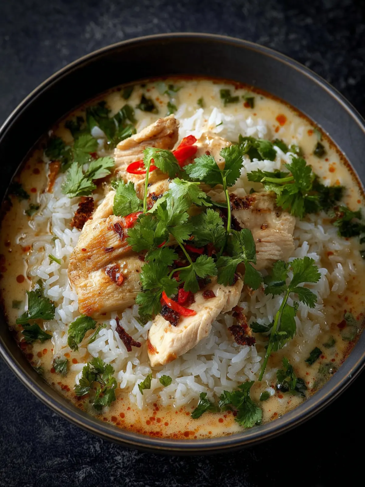 Coconut Chicken Brothy Rice First Image