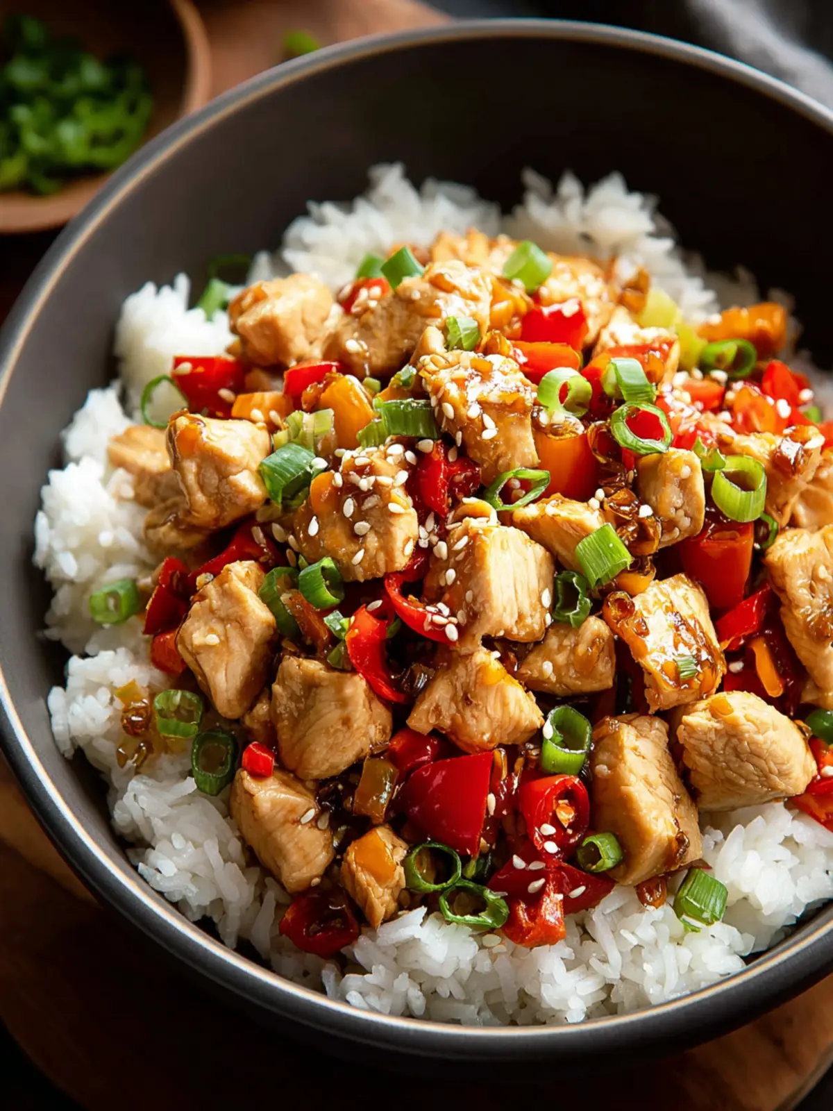 Irresistible Kung Pao Chicken Bowls: A Flavorful Delight First Image