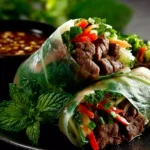 High Protein Thai Basil Beef Rolls Recipe First Image