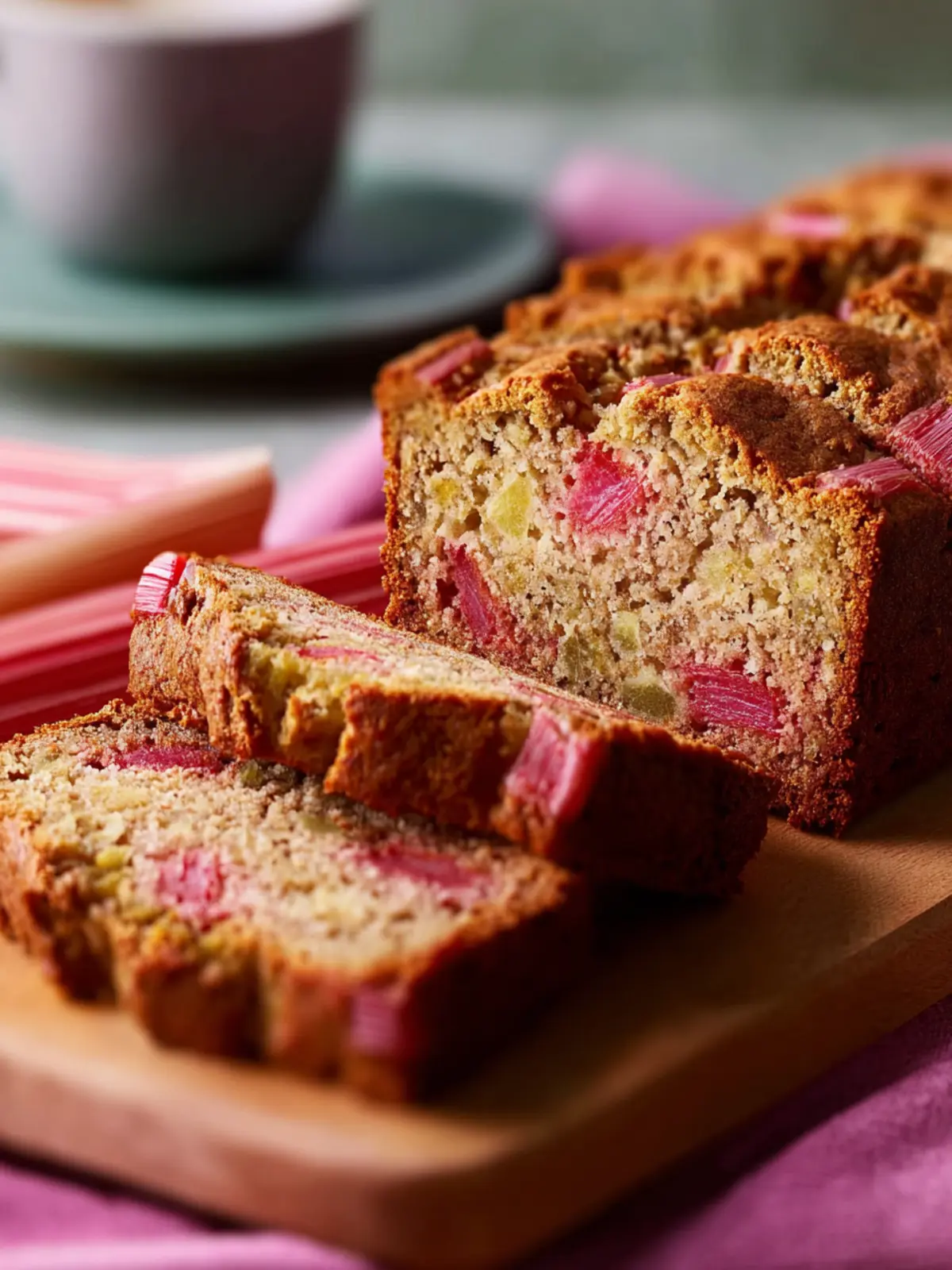 Rhubarb Bread Recipe: Fruity and Tangy Delight First Image