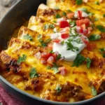 Loaded Beef Enchiladas With Cheese Sauce First Image