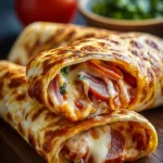Irresistible Baked Pizza Wraps for Cozy Nights First Image