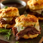Baked French Dip Biscuits First Image