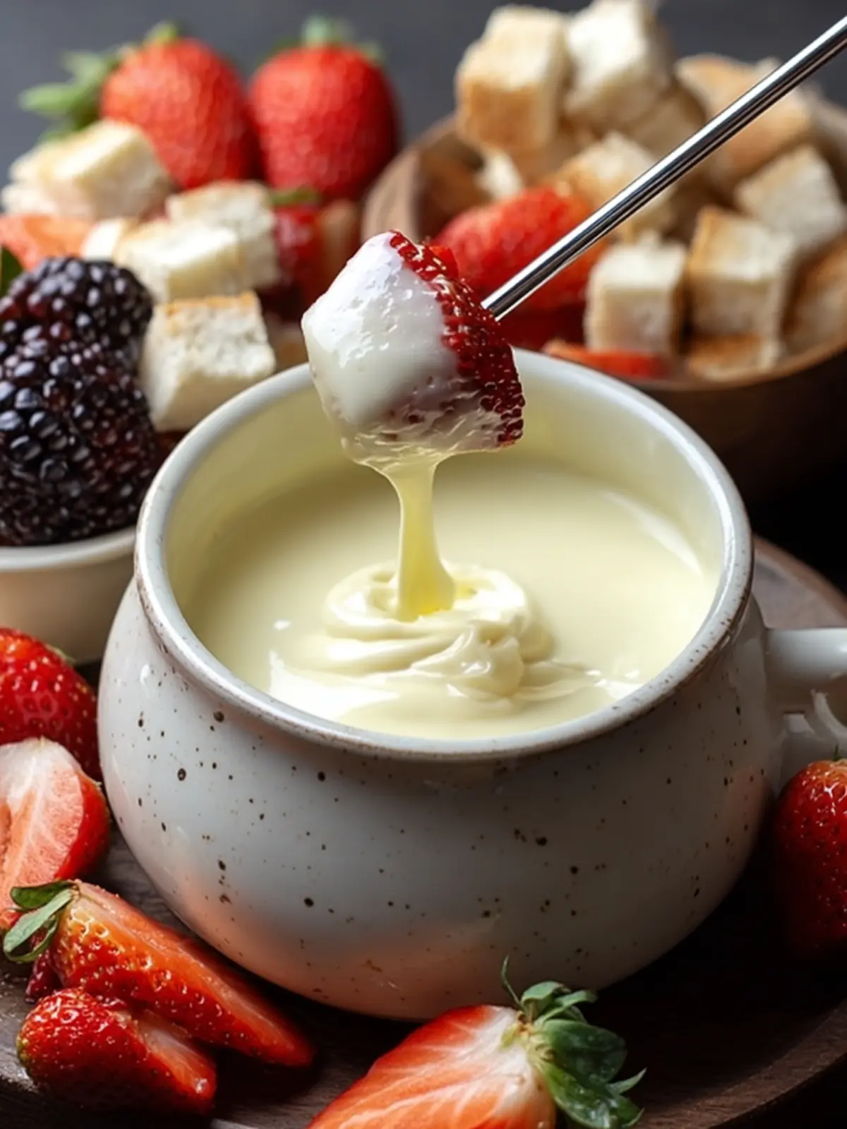 Irresistible White Chocolate Fondue for Cozy Nights In