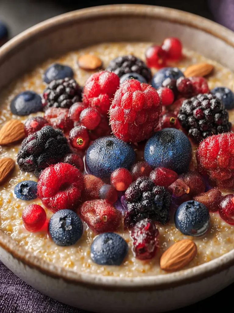 Creamy Millet Porridge With Berries: A Cozy Breakfast Delight First Image