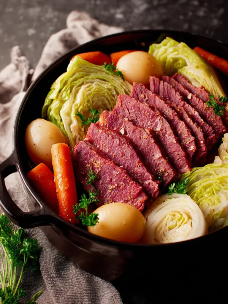 Dutch Oven Corned Beef and Cabbage Recipe First Image