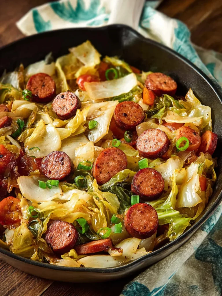 Sizzling Kielbasa and Cabbage Skillet Recipe to Delight First Image