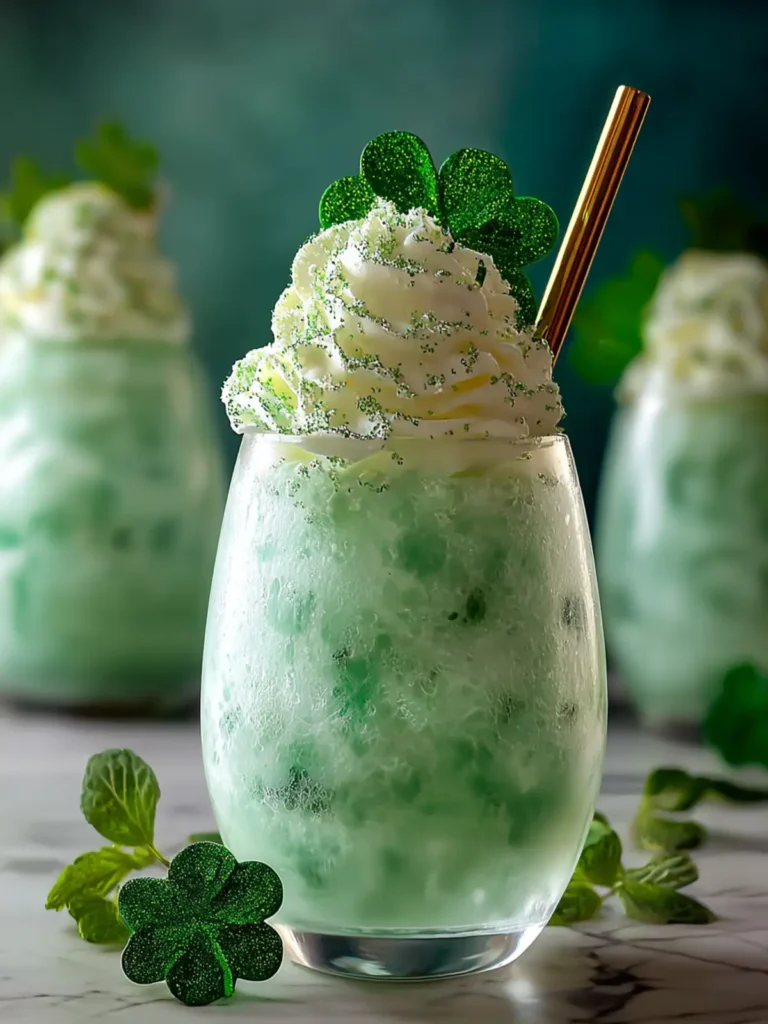 Shamrock Sherbet Float: Refreshing Minty Delight First Image