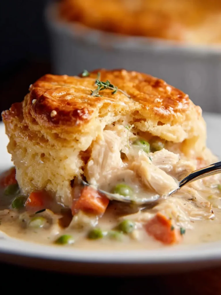 Easy Chicken Pot Pie Cobbler First Image