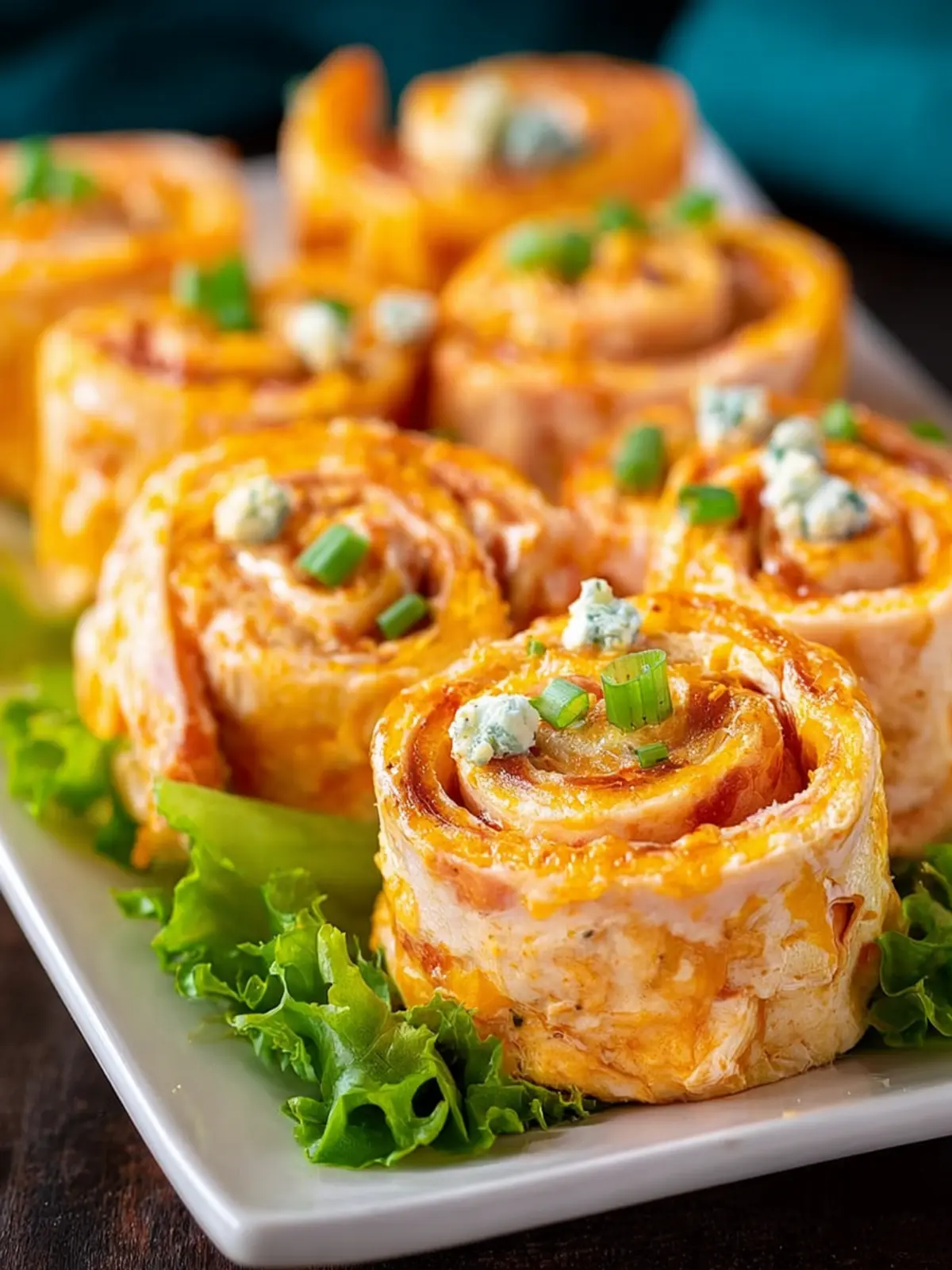 Easy Buffalo Chicken Pinwheels First Image