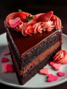 Indulge in the Best Valentine Chocolate Cake Recipe First Image