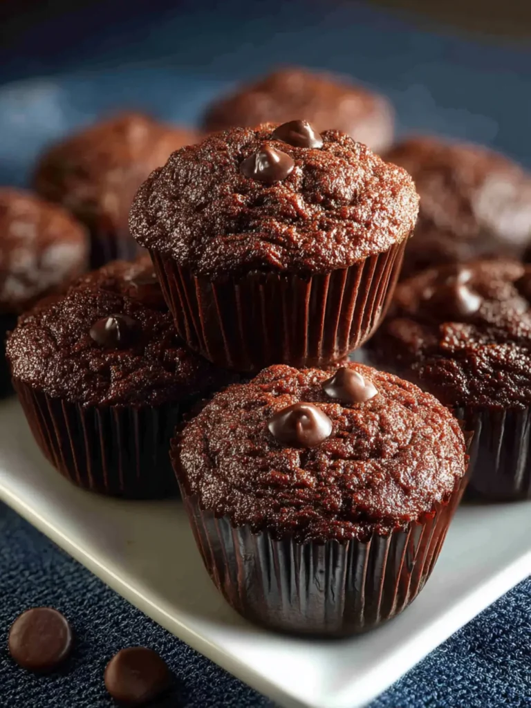 Irresistibly Healthy Chocolate Mini Muffins First Image