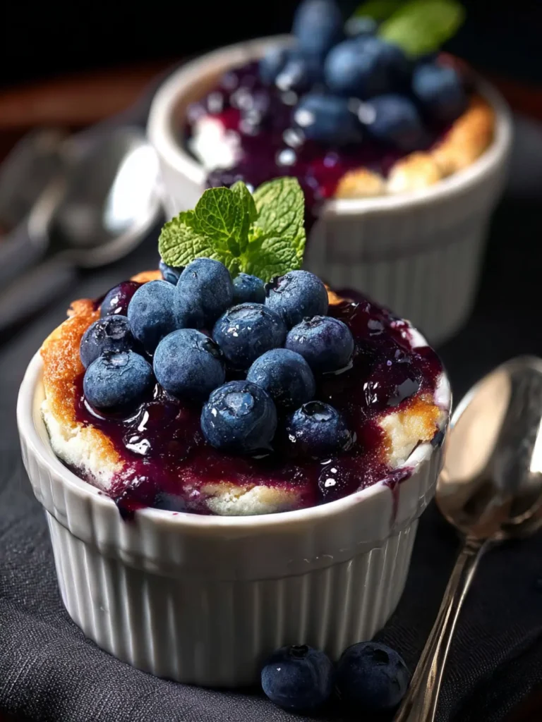 Delightful Baked Blueberry Cottage Cheese Bowls Recipe First Image