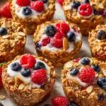 Baked Oatmeal Cups with Greek Yogurt First Image
