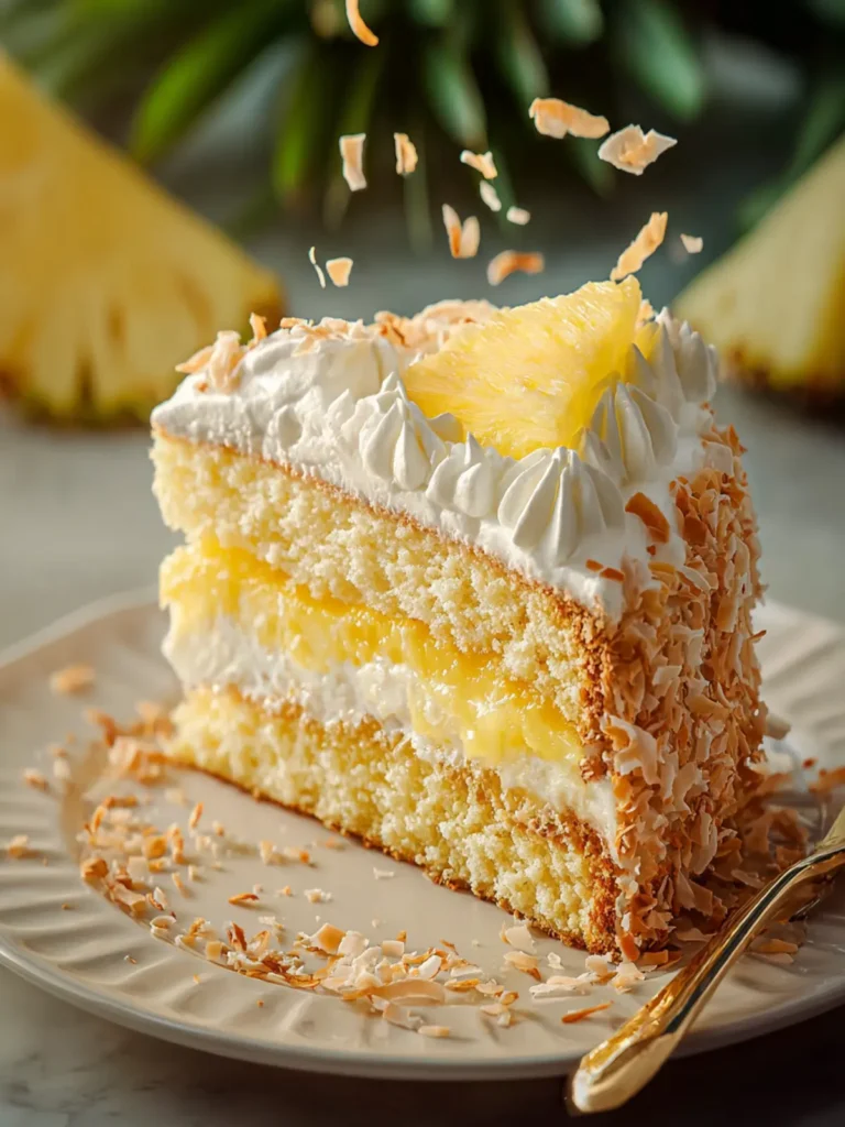 Irresistible Coconut Cake with Pineapple Filling Recipe First Image