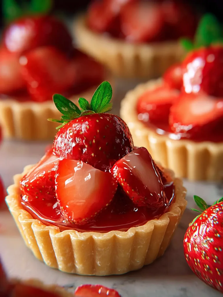 Irresistible Mini Strawberry Custard Tartlets Recipe First Image