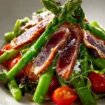 Crispy Beef Prosciutto and Asparagus Spring Salad First Image