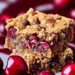 Irresistible Cherry Chocolate Chip Blondies Recipe First Image