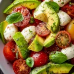 Refreshing Tomato Mozzarella Avocado Salad Recipe Delight First Image