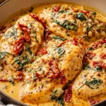 Deliciously Easy Creamy Tuscan Chicken Recipe You’ll Love! First Image