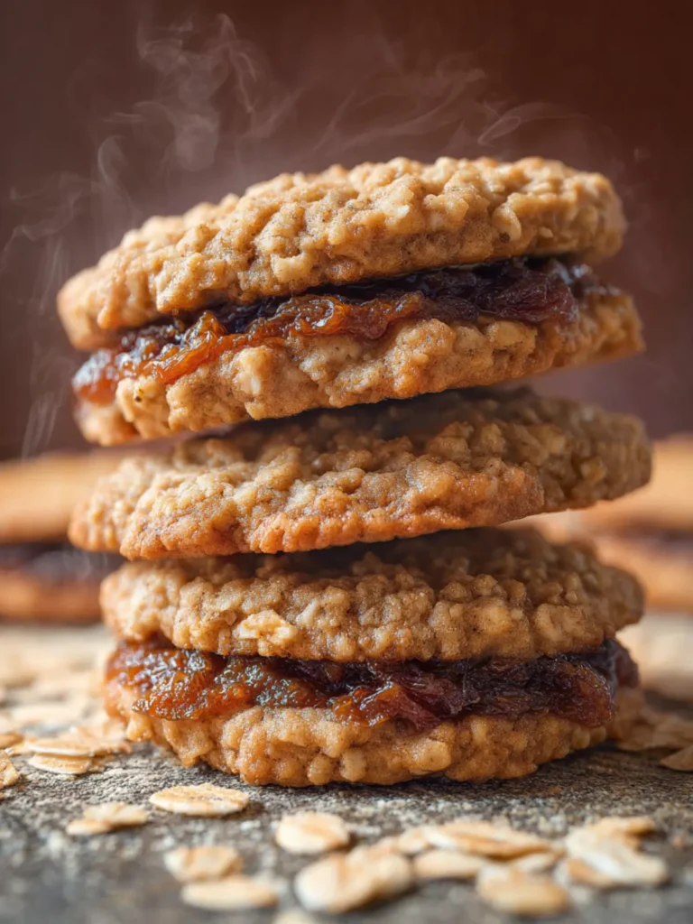 Date Filled Oatmeal Cookies First Image