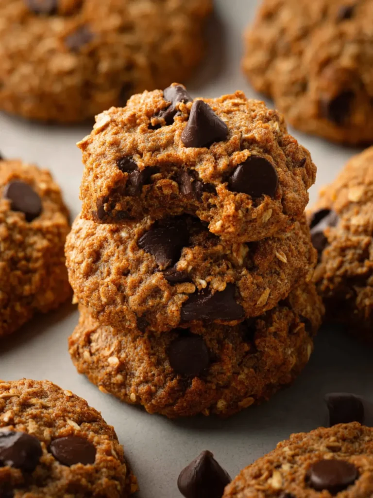 Vegan Oatmeal Chocolate Chip Cookies First Image